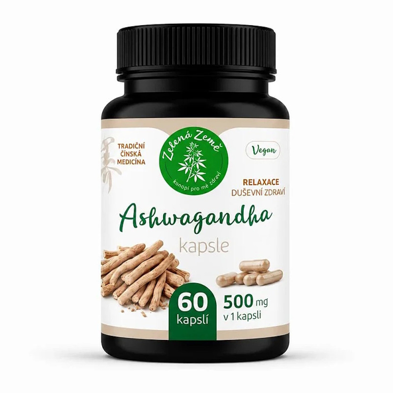ZELENÁ ZEMĚ Ašvaganda 60 kapslí