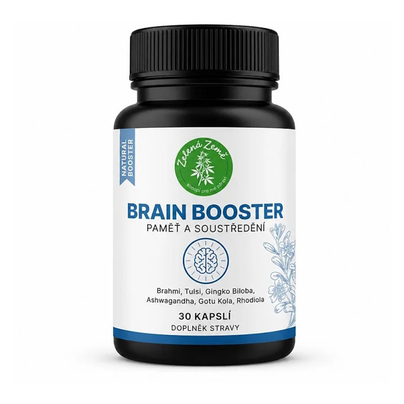 ZELENÁ ZEMĚ Brain booster kapsle 30 kapslí