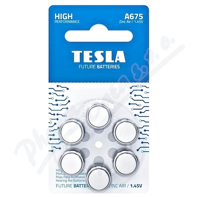 TESLA Baterie do naslouchadel A675 PR44 6 ks