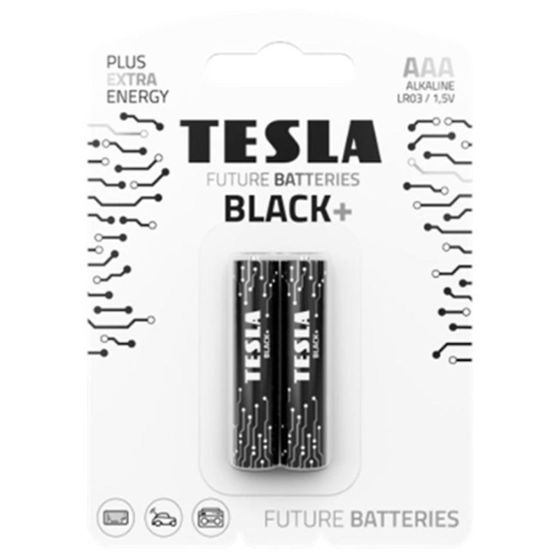Baterie Tesla AAA LR03 Black+ 2 ks