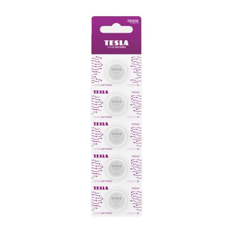 Baterie Tesla CR 1616 5 ks