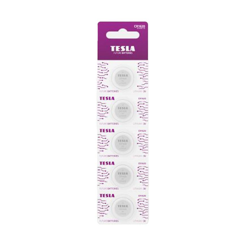 Baterie Tesla CR 1620 CR 1620 5 ks