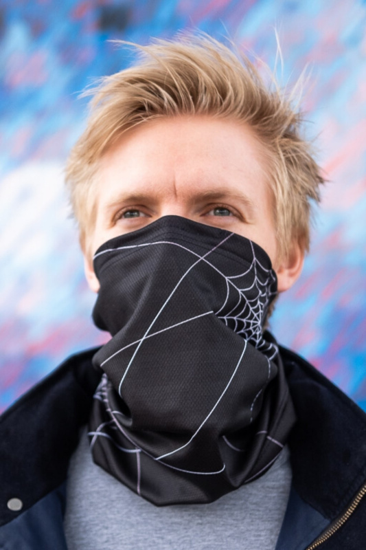 Antivirový šátek nanoSPACE - černý