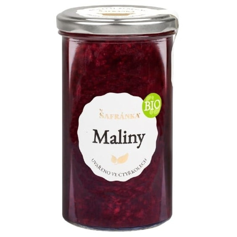 Šafránka BIO Maliny extra džem výběrový speciální