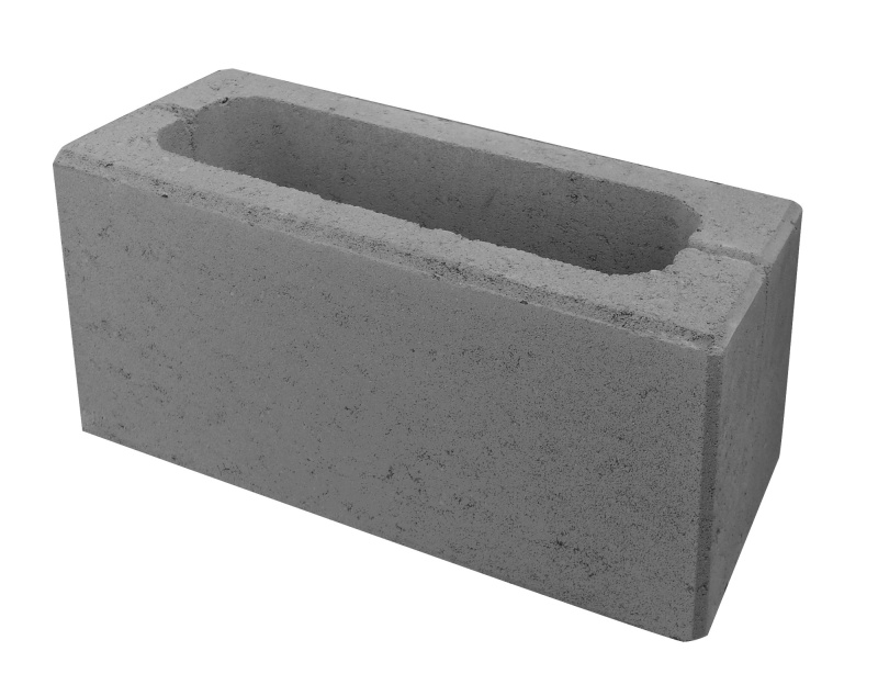 Tvárnice plotová hladká DITON H s fazetou přírodní 190×385×190 mm