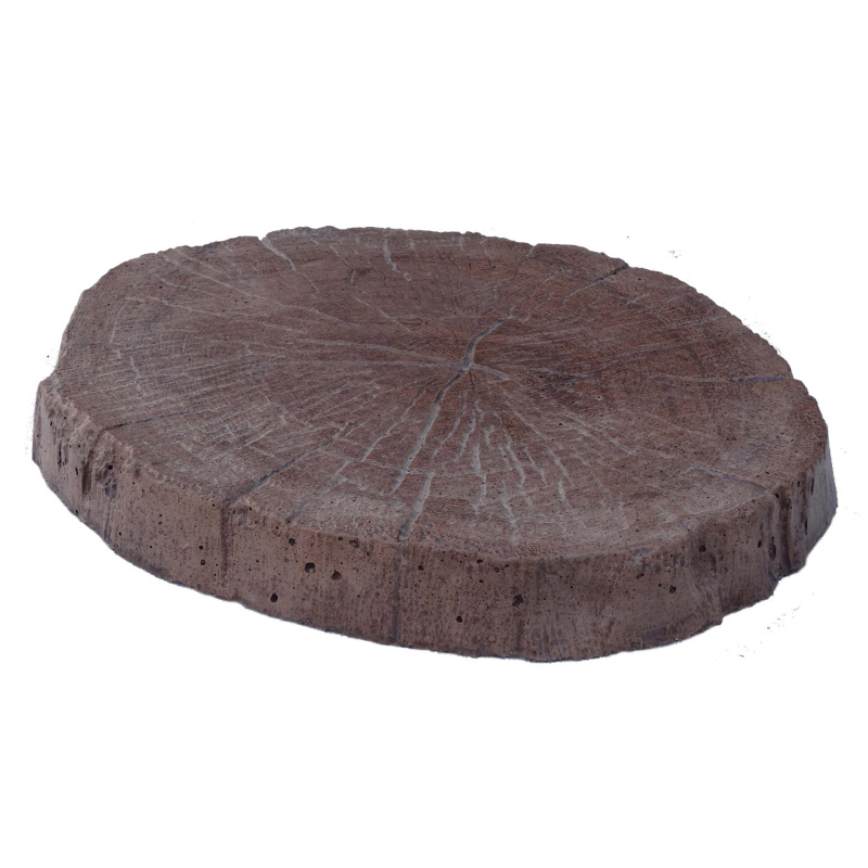 DITON Betonový nášlapný kámen v imitaci dřeva, smrk tmavý, pr. 37 cm