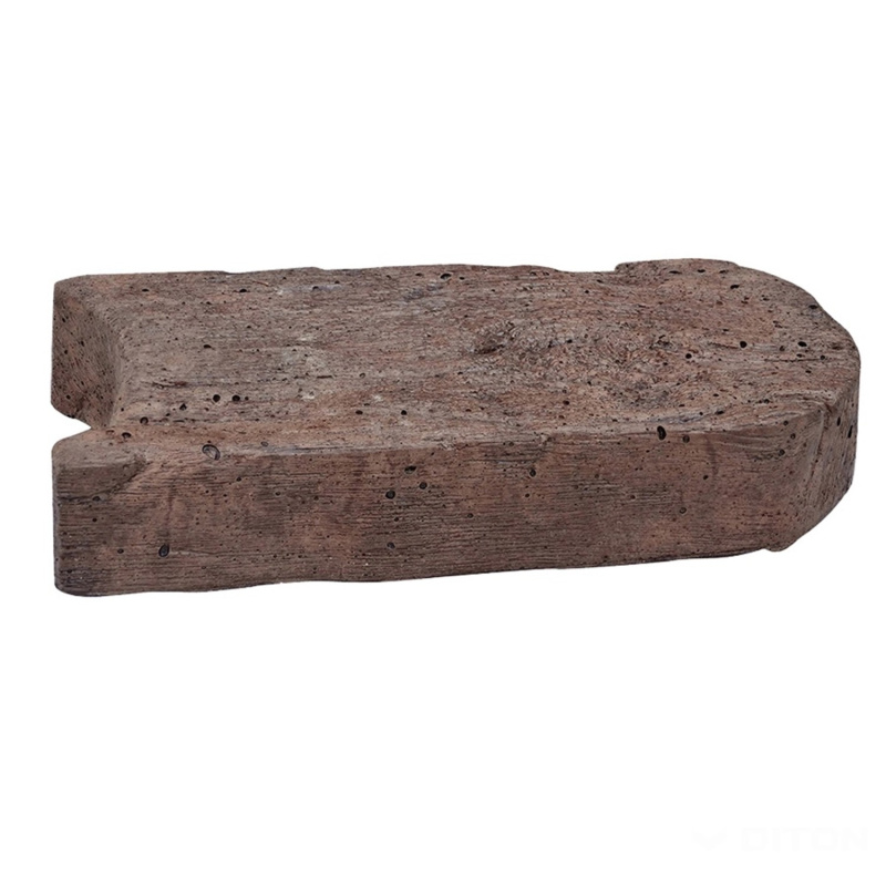 DITON Trávníkový lem imitace dřeva, dub tmavý, 25 x 12 x 4,5 cm