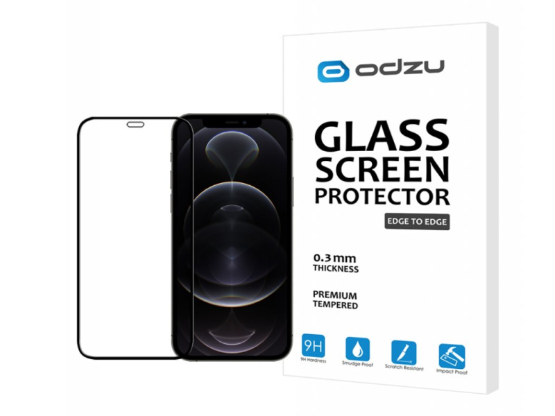 Ochranné tvrzené sklo pro iPhone 12 / 12 Pro - Odzu, Glass E2E