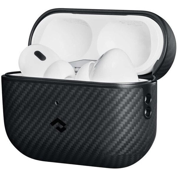 Pitaka MagEZ Aramid Case ochranný kryt Airpods Pro/Pro 2 černý/šedý