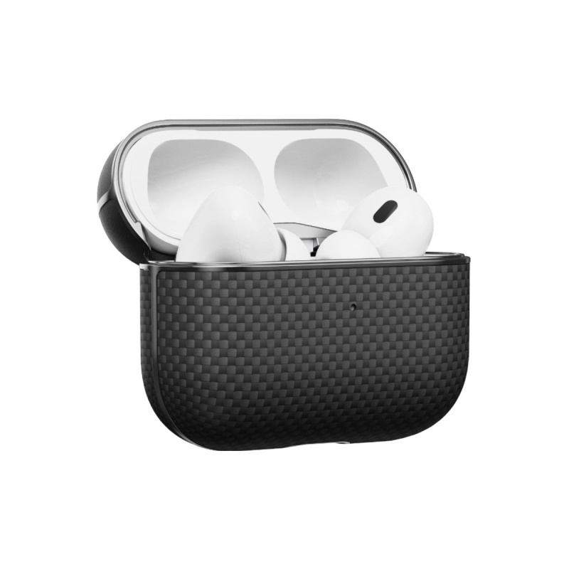 Pitaka Aramid Fiber pouzdro Apple AirPods Pro 2 black/grey (MagSafe)