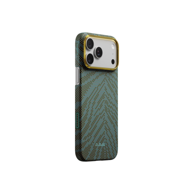 Kryt pro iPhone 17 Pro Pitaka Edge Case Breath of Veins Dive Green