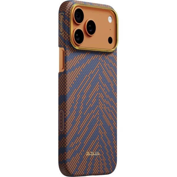 Kryt pro iPhone 17 Pro Max Pitaka Edge Case Breath of Veins Burning Orange
