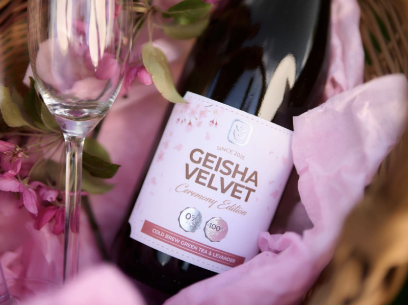 Samurai Geisha Velvet, Zelený čaj & Levandule 750 ml