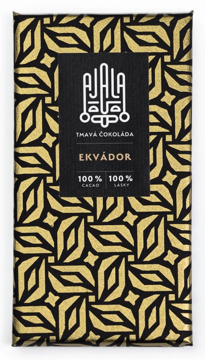 100% AJALA Čokoláda (bez přísad) - 45g (Ekvádor) - 10ks - (450g)