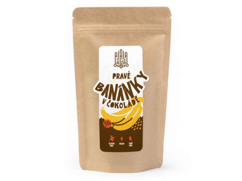 AJALA | Pravé banánky ve 100% čokoládě - 150g/1500g (Ekvádor)