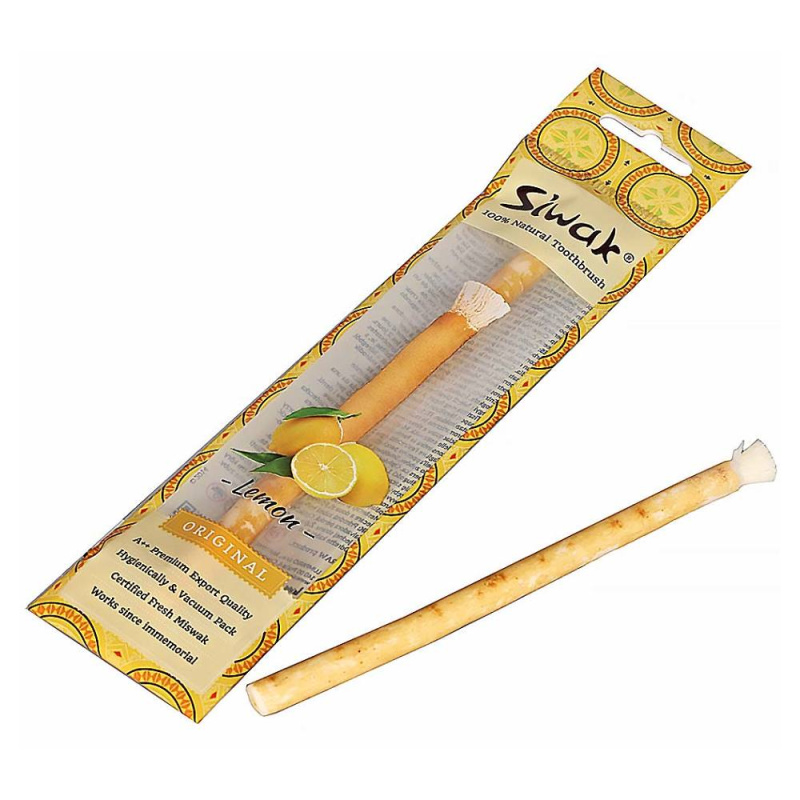 SIWAK Přírodní zubní kartáček s příchutí citron