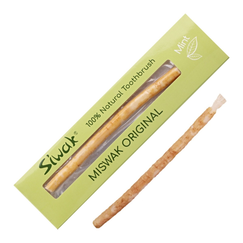 SIWAK Přírodní zubní kartáček  s příchutí máta