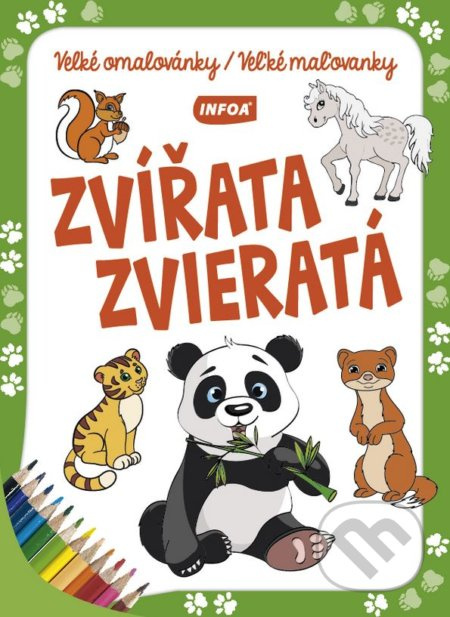 Velké omalovánky/Veľké maľovanky - Zvířata/Zvieratá