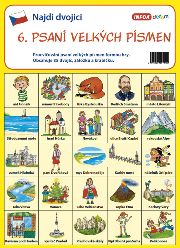 Najdi dvojici 6 Psaní velkých písmen - kniha z kategorie Jazykové učebnice a slovníky