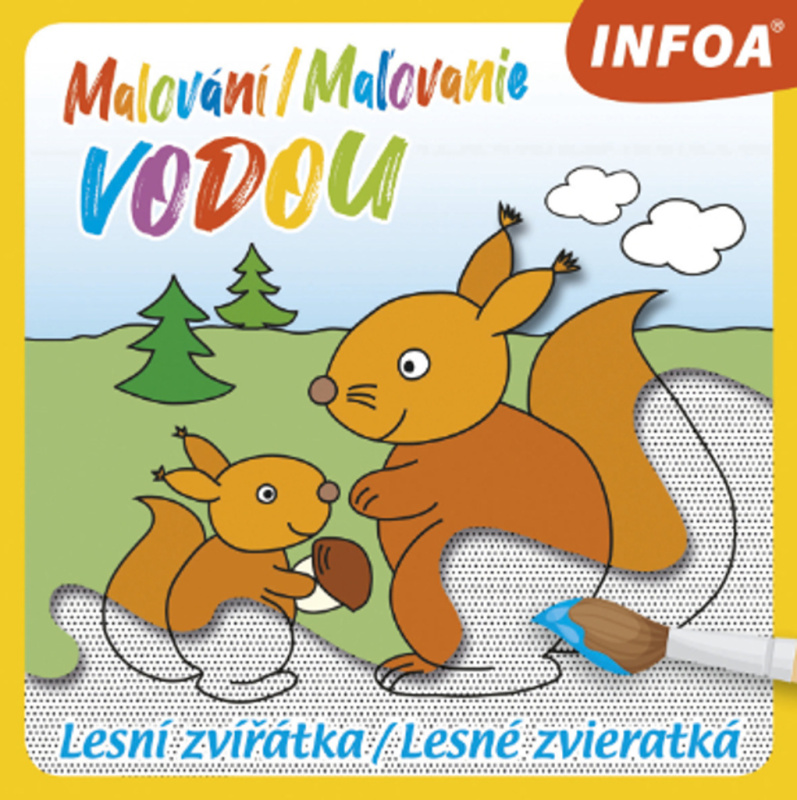 Malování / Maľovanie vodou (Lesní zvířátka / Lesné zvieratká) - kniha z kategorie Omalovánky, vystřihovánky, papír