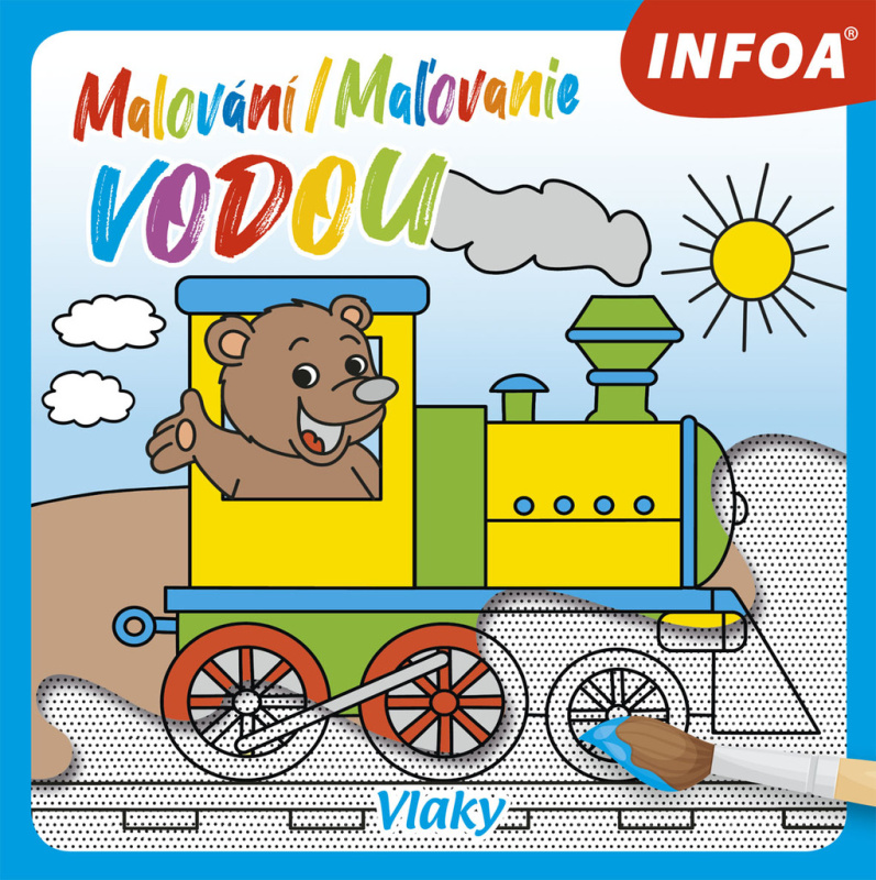 Malování / Maľovanie vodou - Vlaky - kniha z kategorie Omalovánky