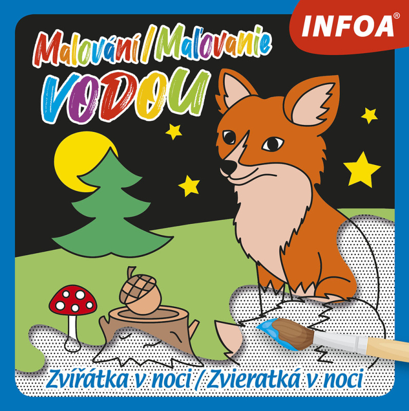 Malování / Maľovanie vodou - Zvířátka v noci - kniha z kategorie Omalovánky