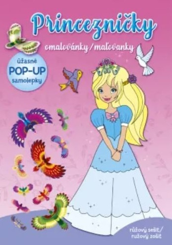 Princezničky – omalovánky růžový sešit
