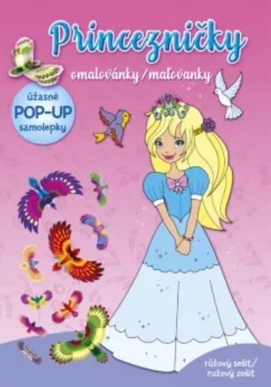 Princezničky – omalovánky růžový sešit