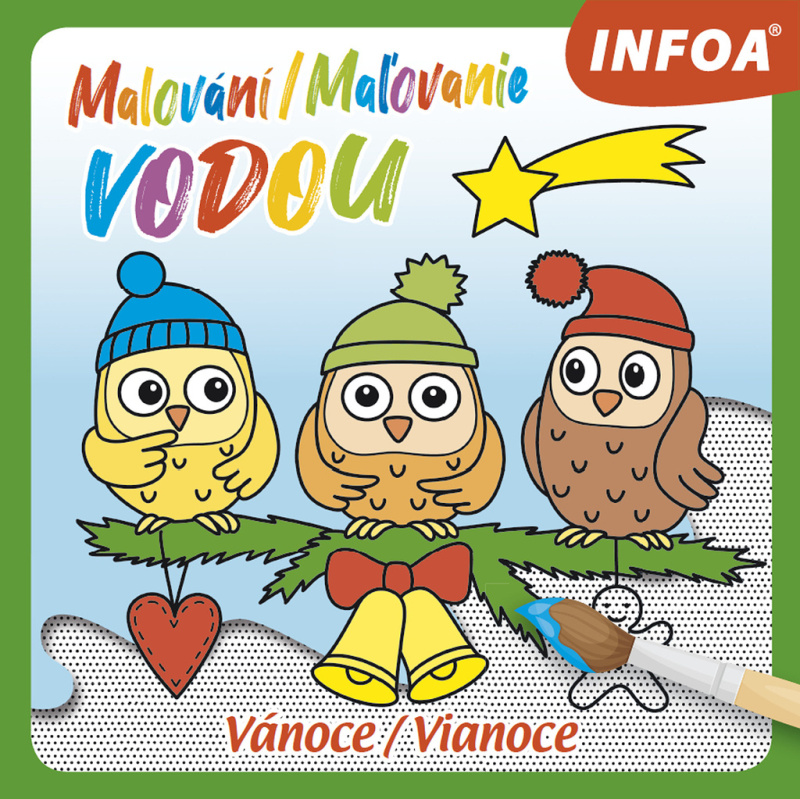Malování / Maľovanie vodou - Vánoce