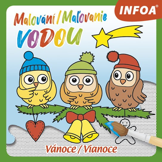 Malování / Maľovanie vodou - Vánoce
