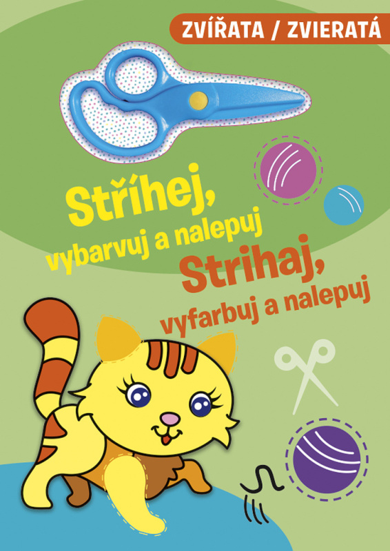 Stříhej, vybarvuj a nalepuj - Zvířata