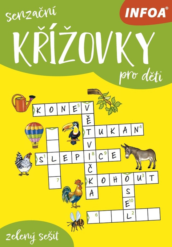 Senzační křížovky pro děti - zelený sešit