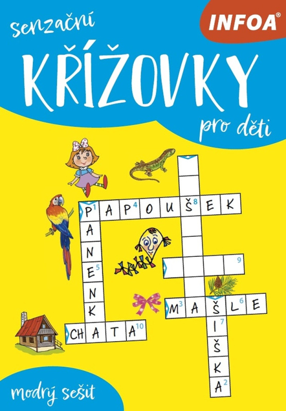 Senzační křížovky pro děti - modrý sešit