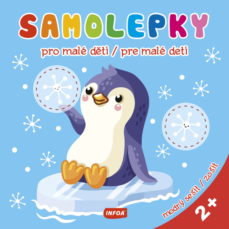 Samolepky pro malé děti - modrý sešit
