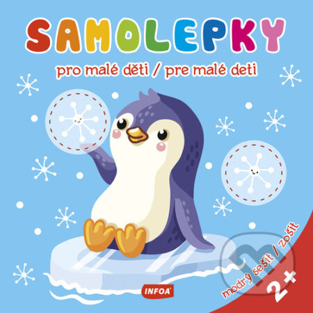 Samolepky pro malé děti - modrý sešit