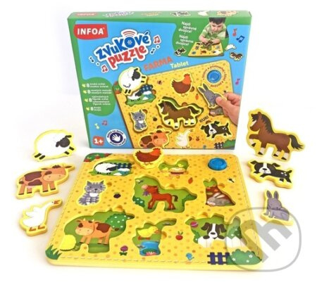 Zvukové puzzle - Farma - Tablet / vkládačka (CZ/SK vydanie)