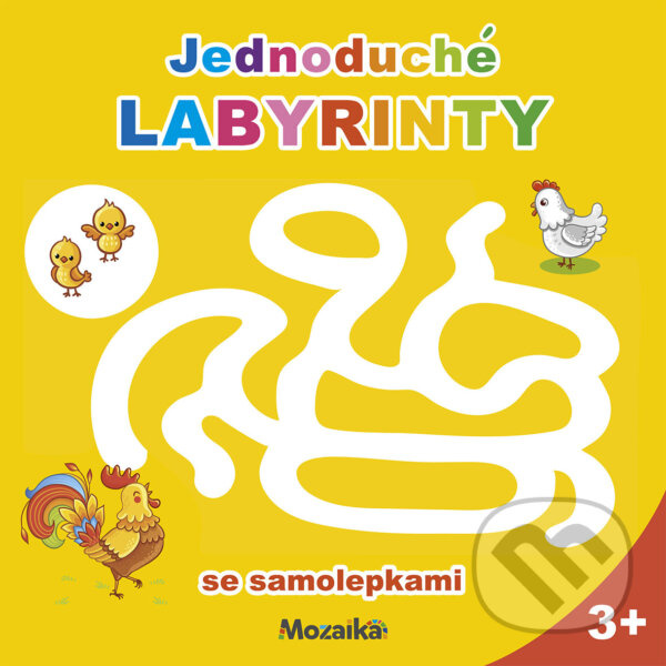 Jednoduché labyrinty + samolepky - kniha z kategorie Hravé úlohy