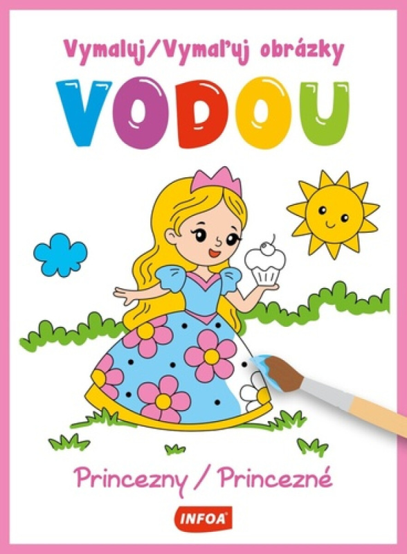 Vymaluj obrázky vodou Princezny