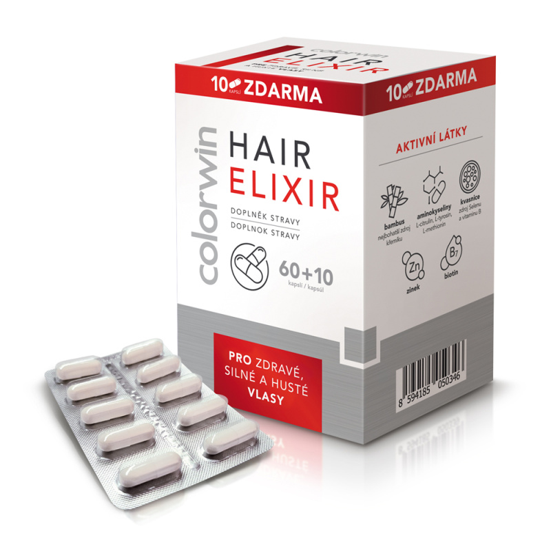COLORWIN Hair Elixir  60 + 10 kapslí