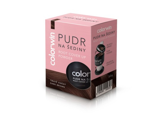 COLORWIN Pudr na šediny tmavě hnědý 3,2 g