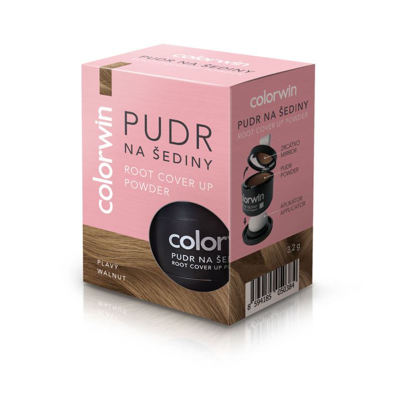 Colorwin Pudr pudr na vlasy pro objem a zakrytí šedin odstín Walnut 3,2 g