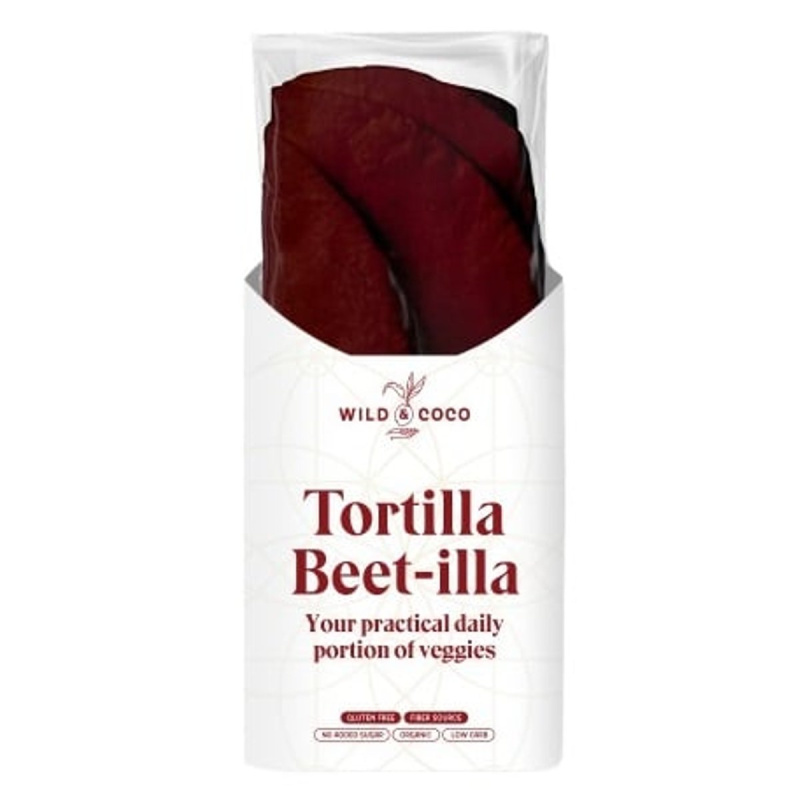Wild & Coco BIO Tortilla Beet-illa řepová (4×45 g)