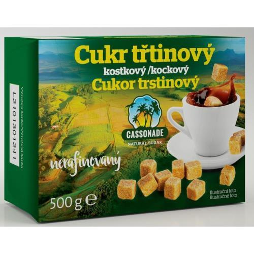 KÁVOVINY Třtinový cukr kostky 500 g