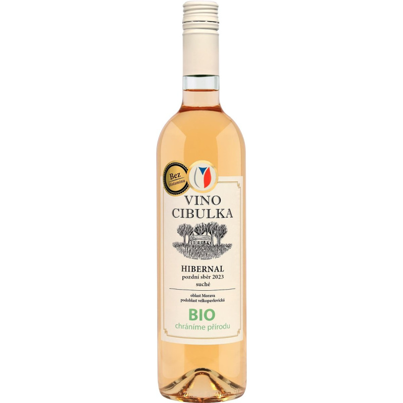 Víno Cibulka BIO Hibernal Organic 2023 pozdní sběr