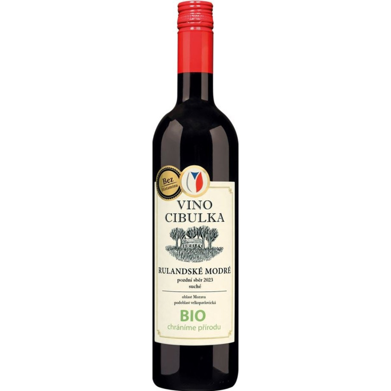 Vino Cibulka BIO Rulandské modré 2023 pozdní sběr