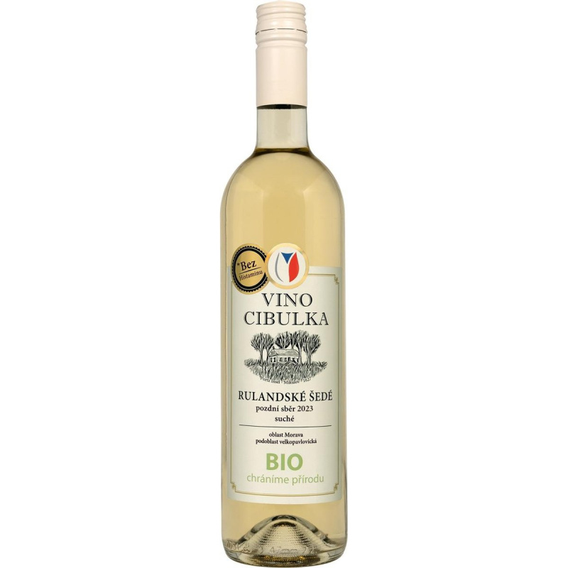 Vino Cibulka BIO Rulandské šedé 2023 pozdní sběr