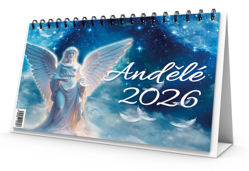 Stolní kalendář Andělé 2026