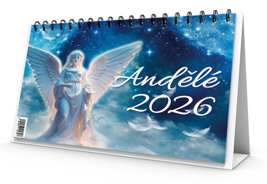 Stolní kalendář Andělé 2026