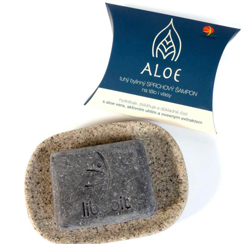 Libebit tuhý sprchový šampon ALOE, 95 g