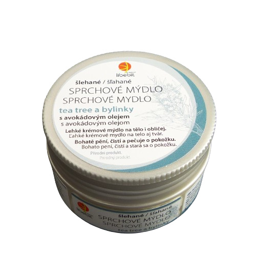 Libebit Šlehané mýdlo s avokádovým olejem - tea tree a bylinky, 90 g